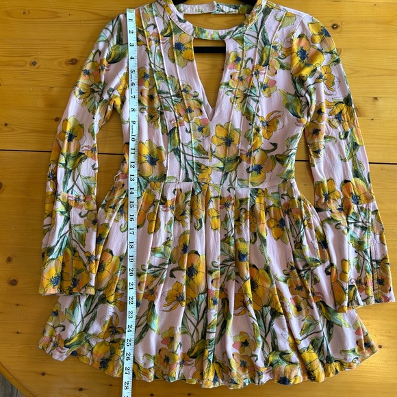 Free People Spring Tegan Floral Dress Sz 4 - Picture 11 of 11